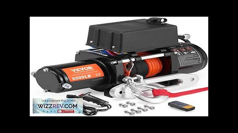 VEVOR Electric Winch for Truck 6000 lb Synthetic Rope Waterproof Remote Control Review