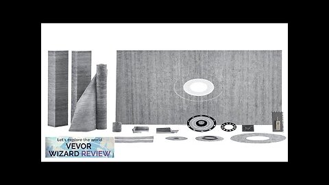 VEVOR Shower Curb Kit 60"x48" Shower Pan Kit with 2" ABS Central Review