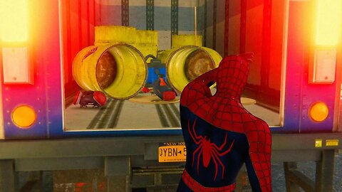 Spider Man stops a truck from Breaking Bad (Tobey Maguire Suit)
