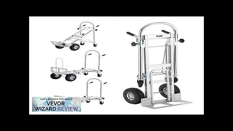 VEVOR Aluminum Folding Hand Truck 4 in 1 Design 1000 lbs Capacity Review