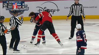 USA vs Canada - Three Fights In The First 9 Seconds