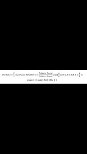 Cho tanα=2/3.Giá trị của biểu thức A=(5sinα+3cosα)/(7sinα-2cosα)