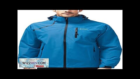 Mens Lightweight Waterproof Jacket Windproof Rain Hooded jackets for Men Hiking Cycling Review