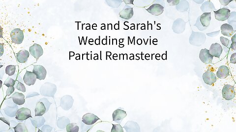 Trae and Sarah's Wedding Movie - Partial 2009 Movie