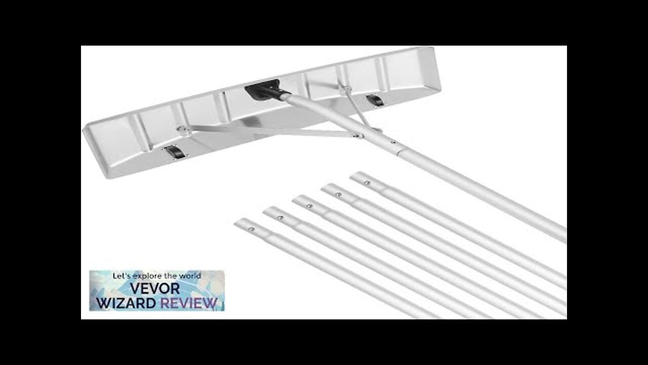 VEVOR Snow Roof Rake 25" Blade Snow Removal Tool 21ft Reach Aluminium Review