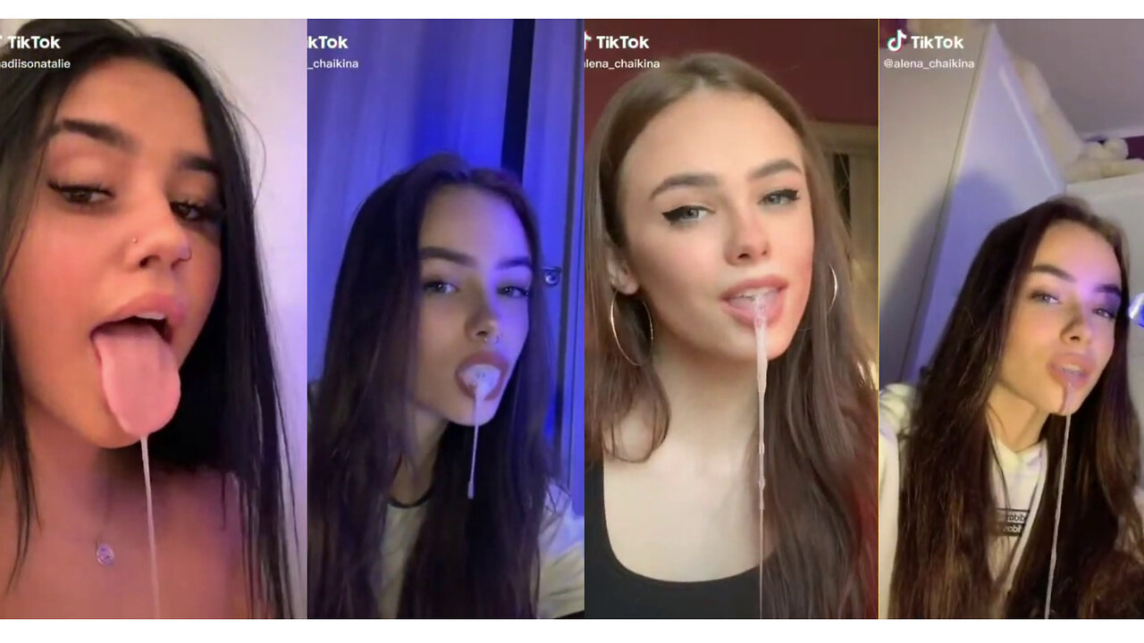 Tik Tok Teeth Whitening Device Spit challenge compilation ❤️ClipchampGirls 2025