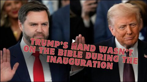 Trump’S Hand Wasn’T On The Bible During The Inauguration, And There’S A Reason For It.