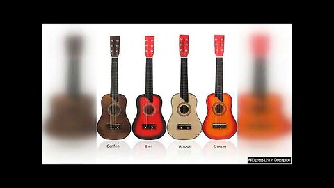 25 Inch Basswood Toy Acoustic Guitar Musical Instruments for Beginners Toy Gift Review