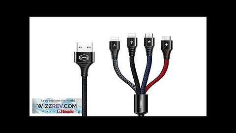 Mcdodo CA-6230 2.4A USB-A to Type-C/iP*2/Micro USB Cable Fast Charging Data Transmission Review