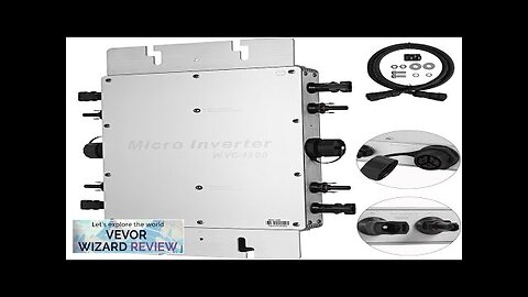 VEVOR 1200W MPPT Waterproof Solar Grid Tie Inverter DC to AC 110V Review