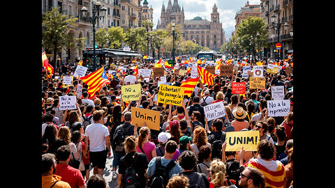 Manifestation in Barcelona