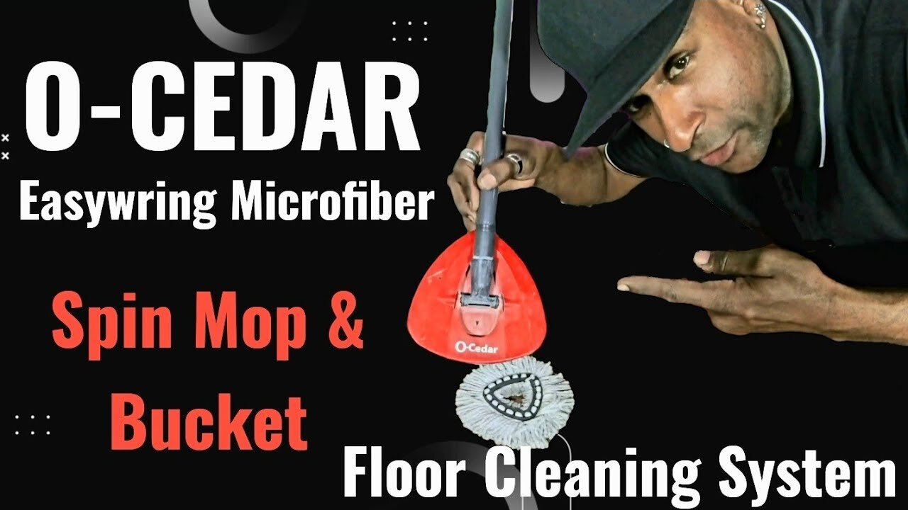 Effortless Floor Cleaning! O-Cedar Easyring Microfiber Spin Mop & Bucket Review 🧼✨