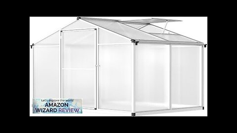 6x4 FT Greenhouse for Outdoors Polycarbonate Greenhouse with Quick Setup Structure Review