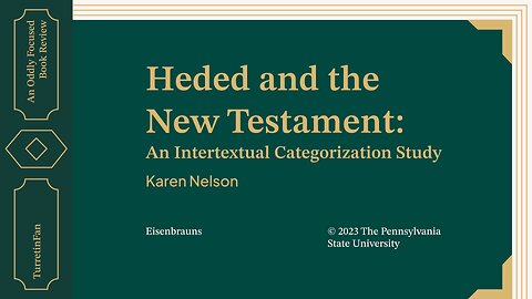 Hesed and the New Testament: a review of Karen Nelson's book