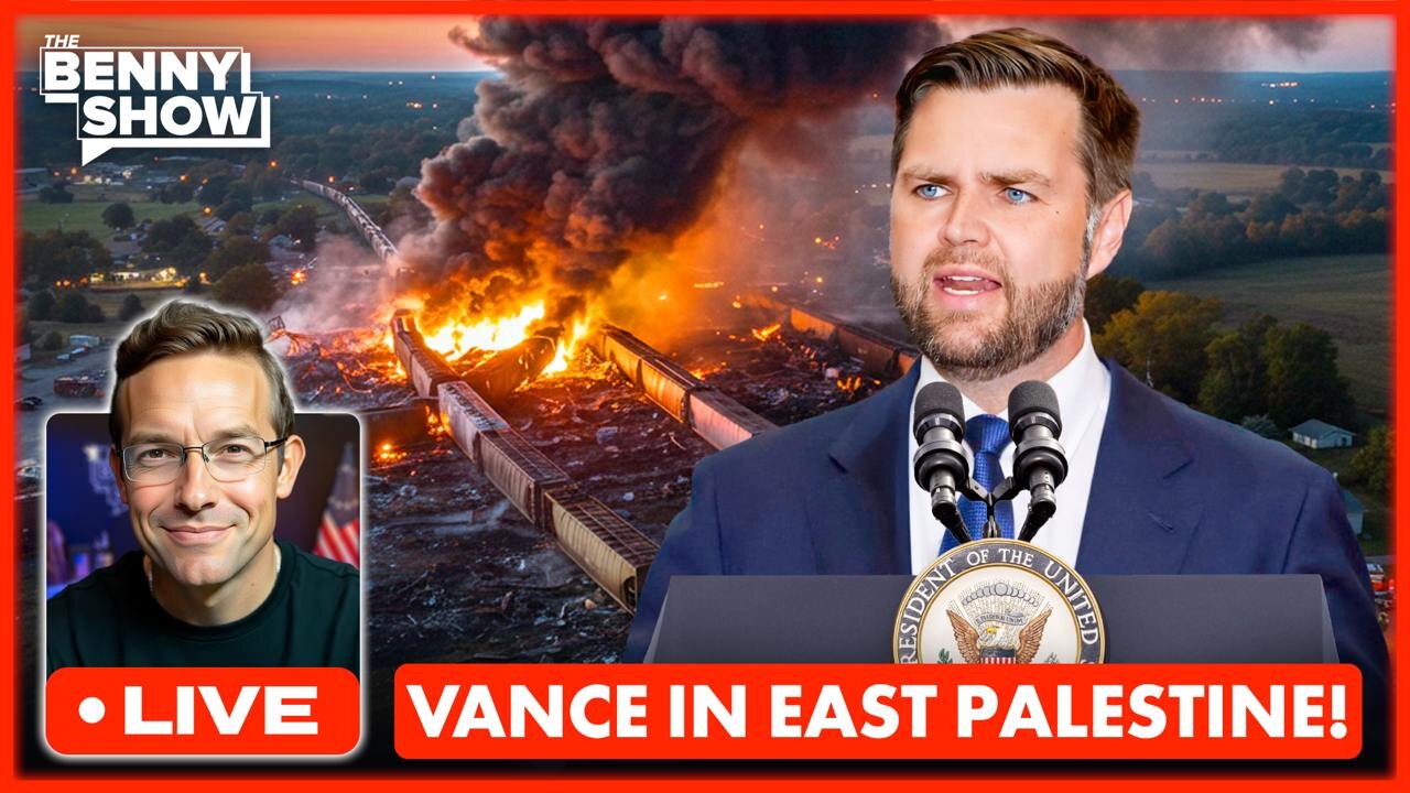 BREAKING: JD Vance LIVE Right NOW in East Palestine, Ohio | Major Announcement for Train EXPLOSION