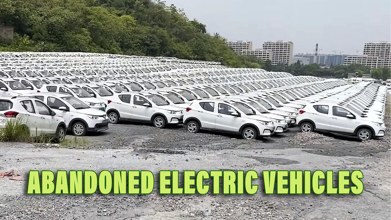 China is Throwing Away Fields of Electric Cars as a money scam