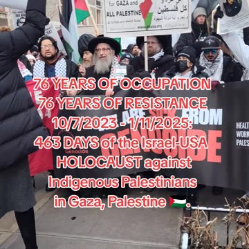 463 DAYS of the Israel-USA HOLOCAUST against Indigenous Palestinians in Gaza.