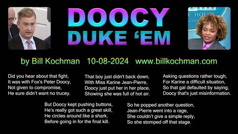 DOOCY DUKE 'EM -- an original song by Bill Kochman.