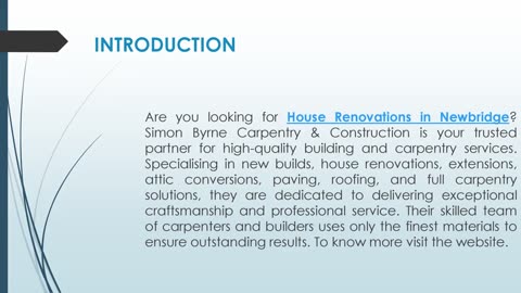 Are you looking for House Renovations in Newbridge?