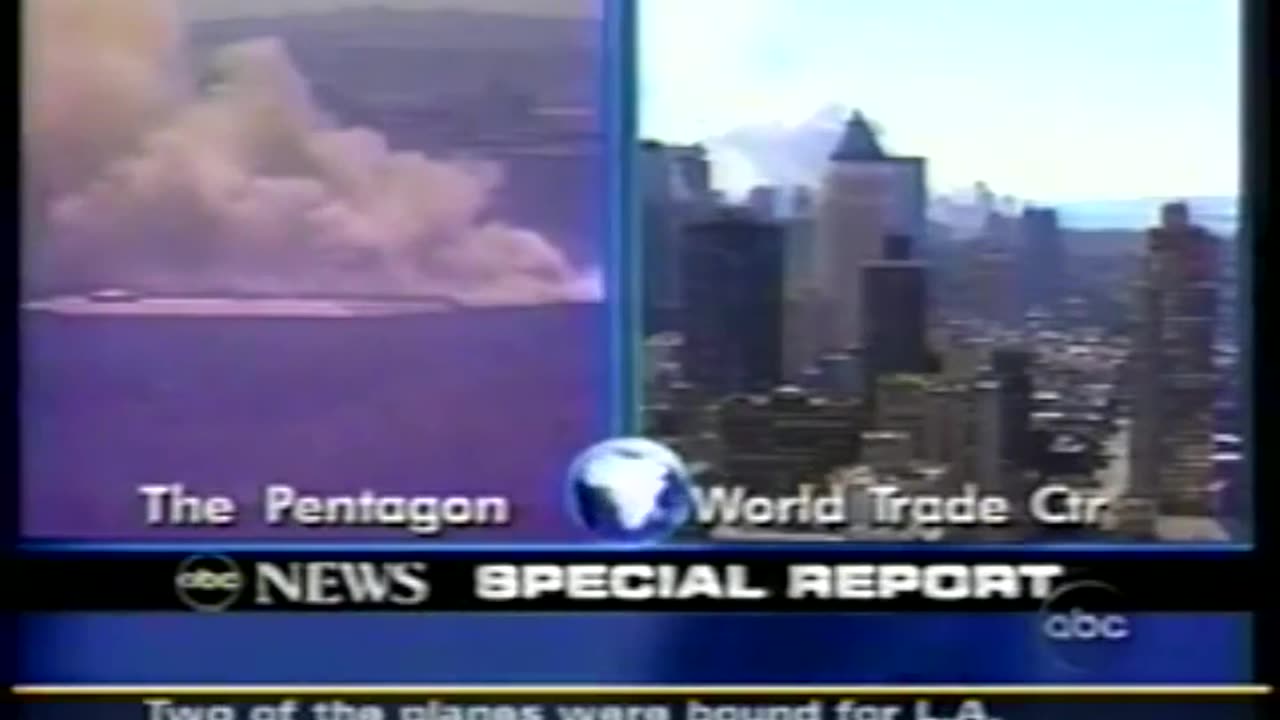 911 Rare KABC Los Angeles ABC7 News Afternoon Coverage Part 3