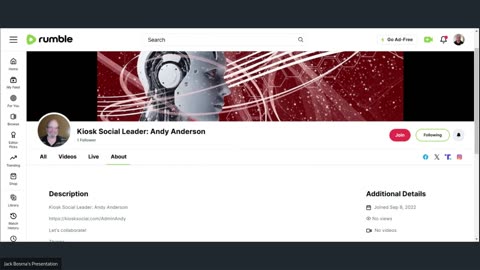 Kiosk Social Leader: Andy Anderson