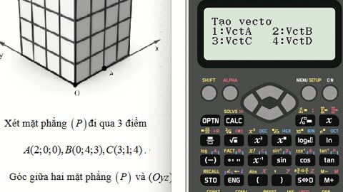 Toán 12: Thủ thuật CASIO: Một khối Rubik 4 x 4 được gắn với hệ tọa độ Oxyz có đơn vị trên mỗi trục