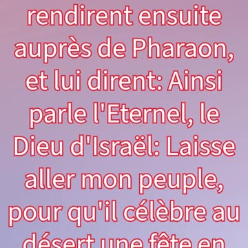 "Moïse et Aaron Demandent la Libération d’Israël" Exode 5:1#shortvideo #shorts #youtube #jesus #yt