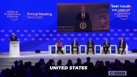 Trump Speaks At World Economic Forum" "Historic Week"