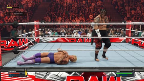 Harley Race VS Umaga Raw S 1 E 186