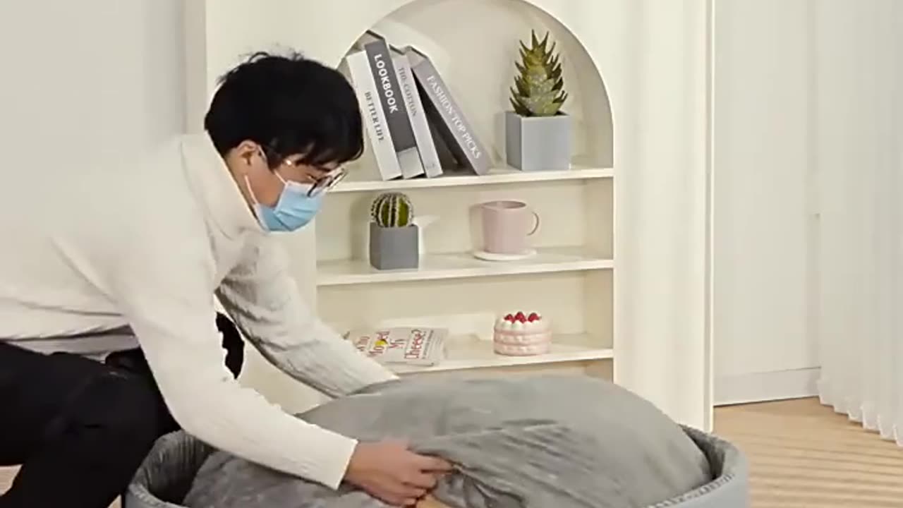 Dog bed medium large dogs washable deluxe double side