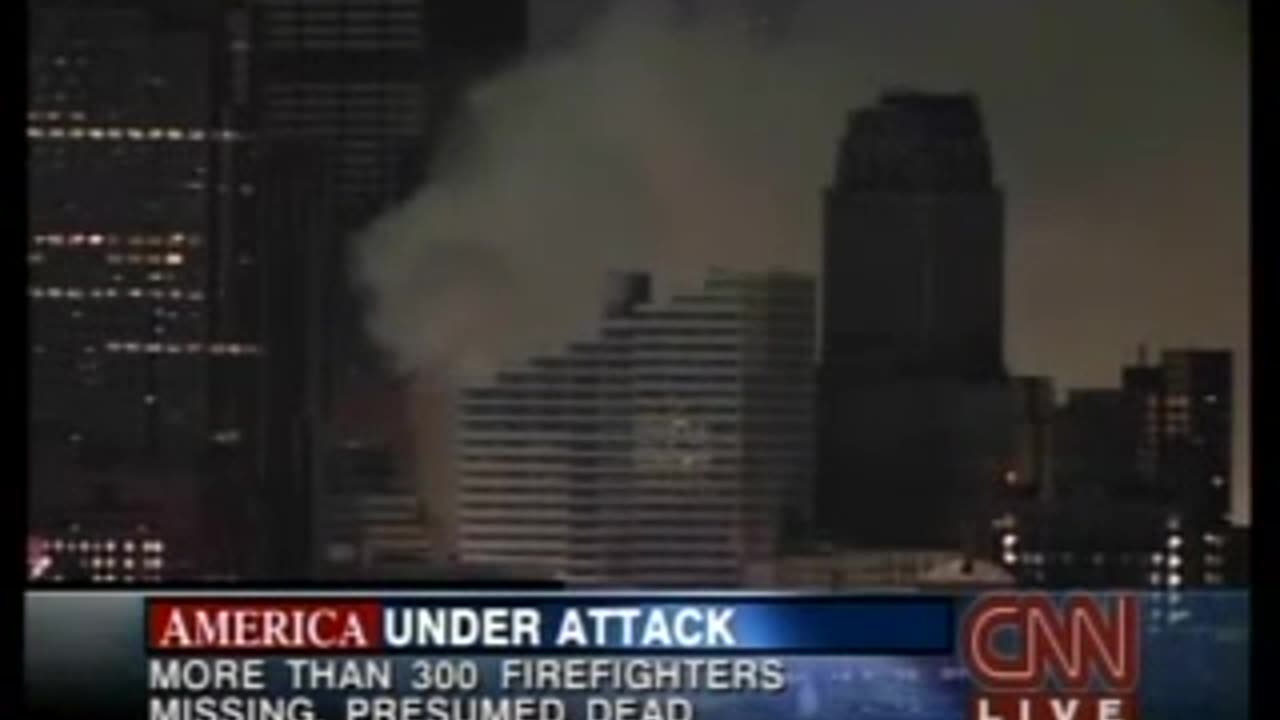 911 WTC 7 Aftermath Debris Pile Removal 500 - 530 am Sept 12 CNN (5)