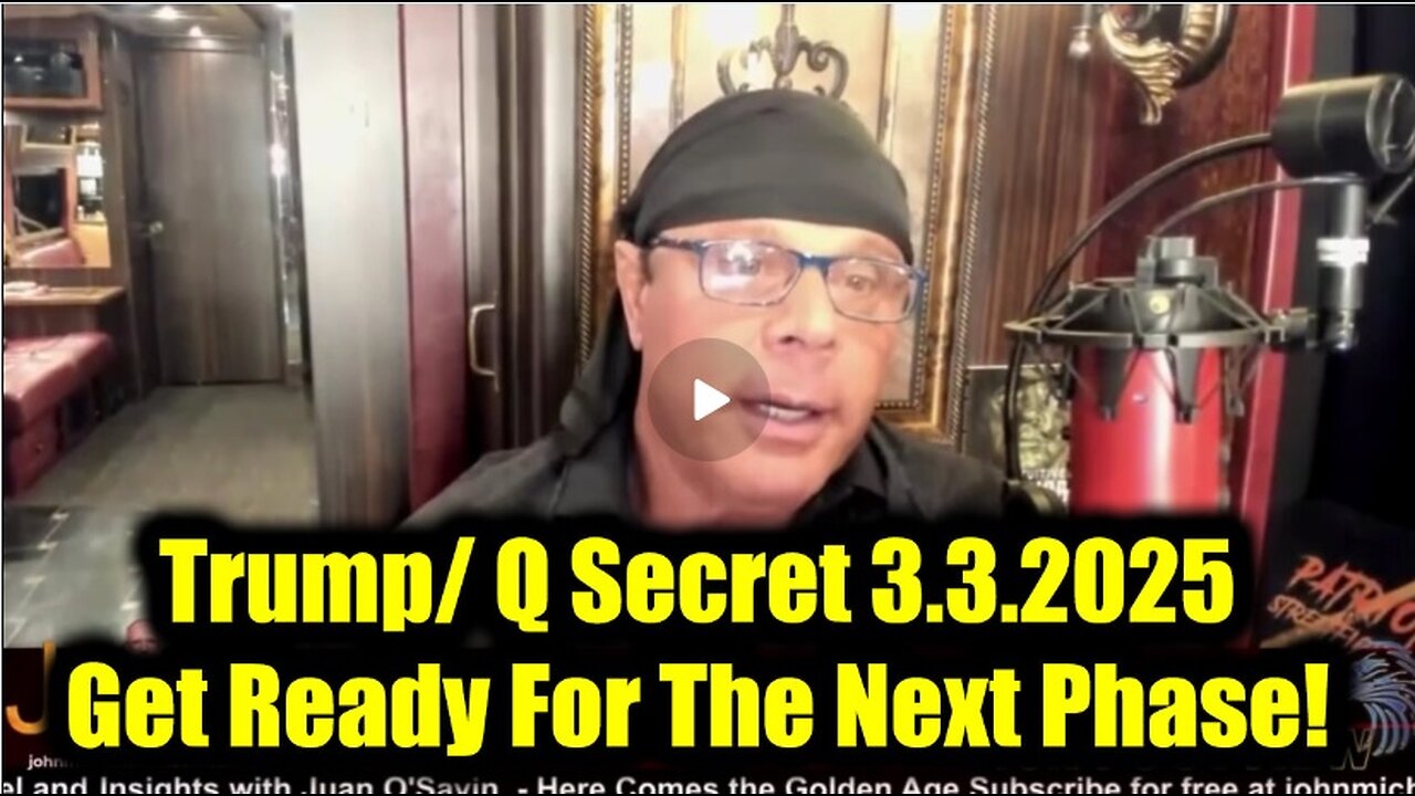 Scott McKay Full Intel Drop 3.3.2025 - Trump/Q Secret, Get Ready For The Next Phase!