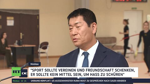 IOC-Präsidentschaftskandidat Morinari Watanabe zu Besuch in Moskau