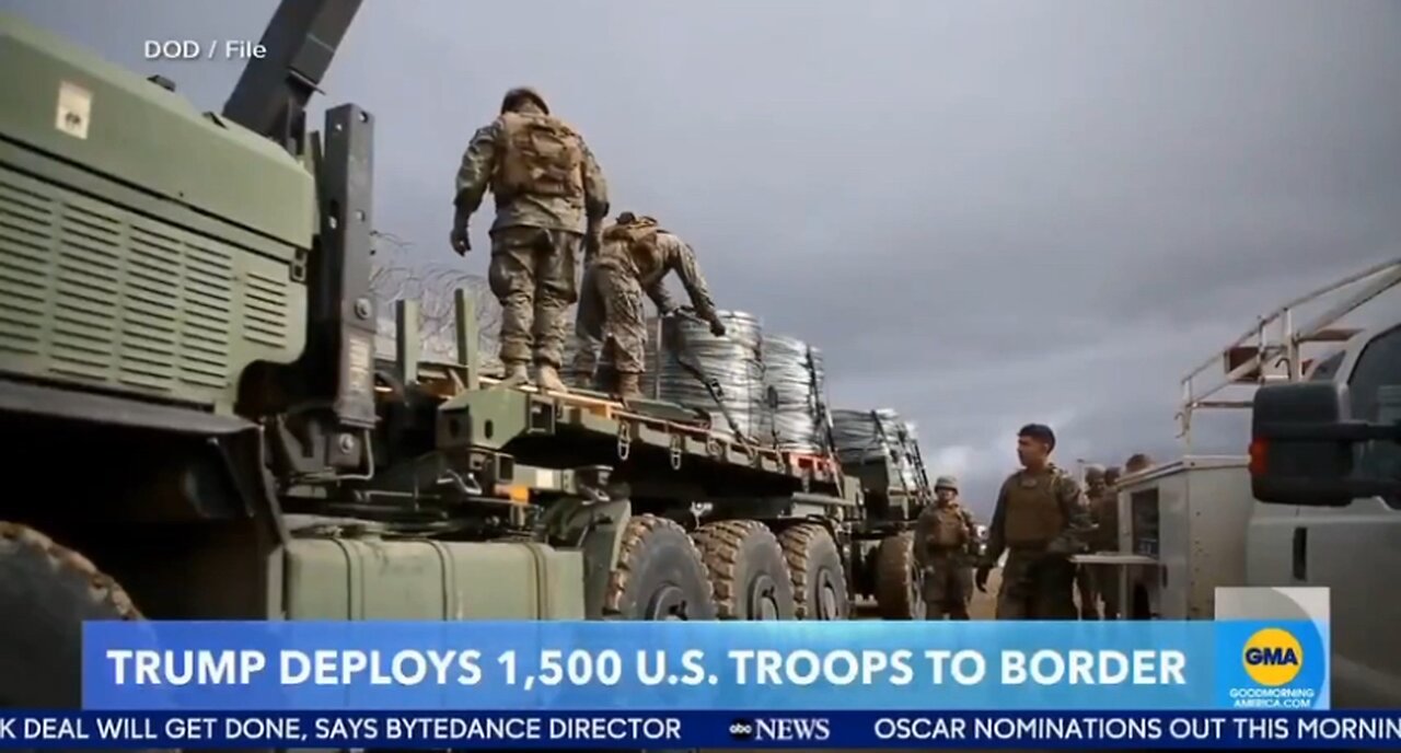 1,500 troops arrive to the border as promised by President Trump