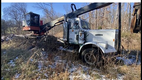 Logging truck found in the woods!