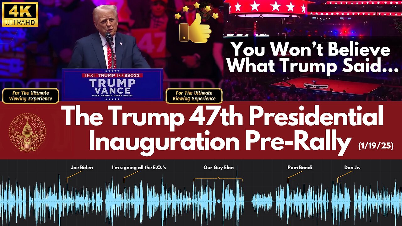 DavidXRPLion WON'T BELIEVE WHAT HE SAID- TRUMP 47th Inauguration Pre-Rally MUST WATCH