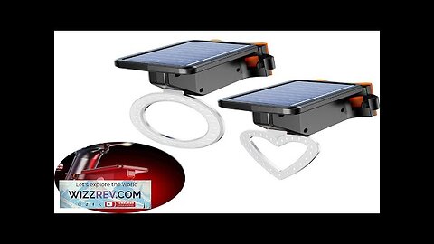 Bikight Solar Bike Taillight Light Sensor 3 Light Modes Waterproof Round Heart Review