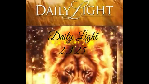 Daily light 2nd March