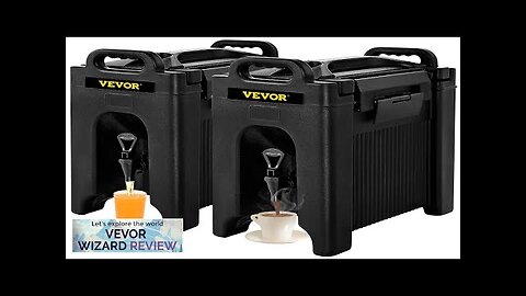 VEVOR Insulated Beverage Dispenser 2 PCS 10 Gal Double-Walled Beverage Server w/ Review