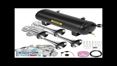 VEVOR Train Horns Kit For Trucks Train Horn Kit 150DB 2.6 Gal/10L Review