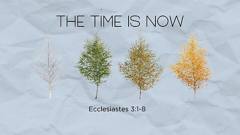 1144. The Time Is Now (Ecclesiastes 3:1-8)