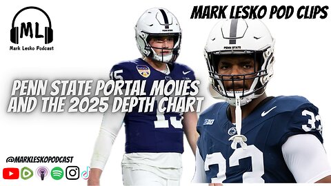 Does the 2025 Penn State Football Roster look good? || Mark Lesko Pod clips #pennstatefootball