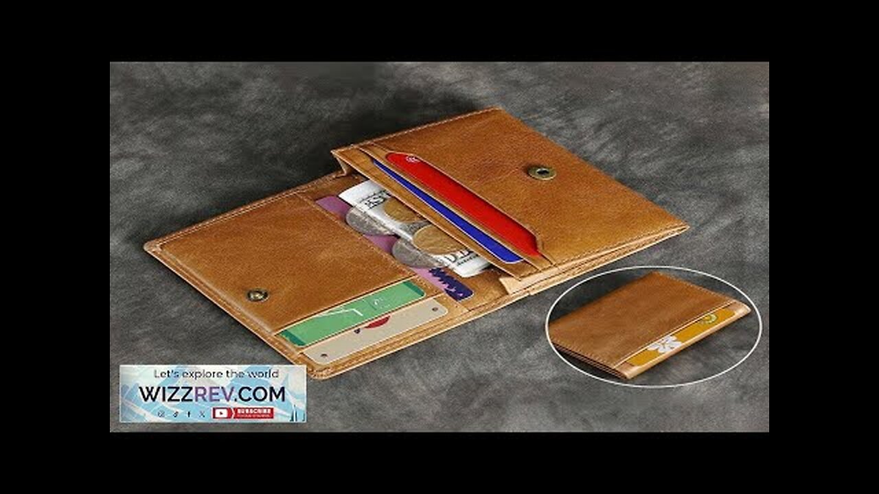 Ekphero Men's Genuine Leather Card Holder Retro Head Oil Wax Multi-card Bag Review