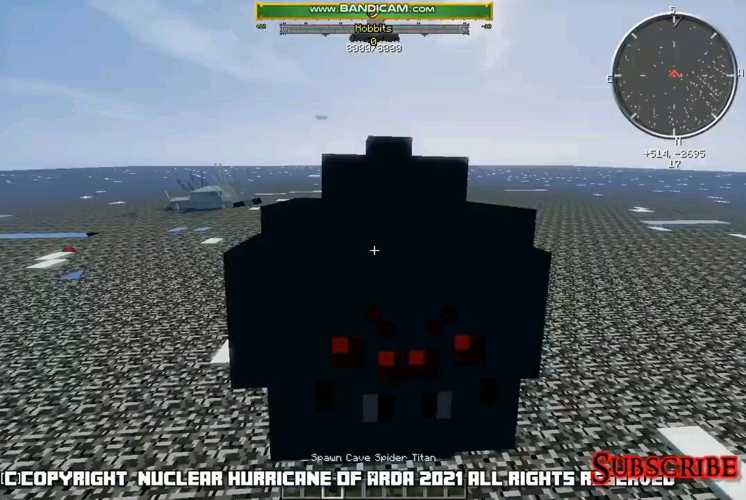 Minecraft mob battle spider titan vs omegafish