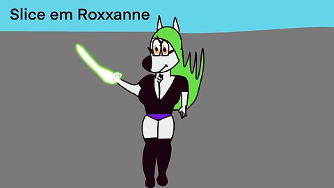 Roxxanne slicing enemy bots