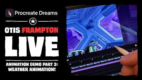 PROCREATE DREAMS Animation Demo - Part 3 - Weather Animation!