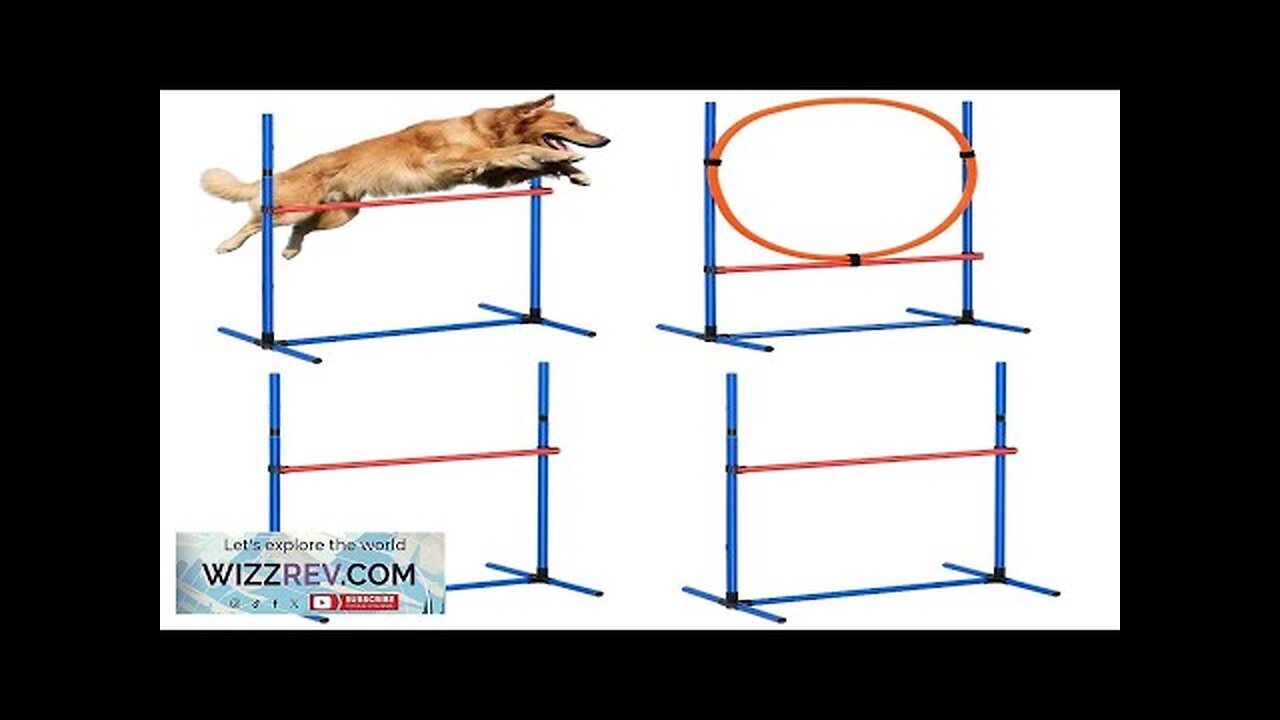 VEVOR Dog Agility Training Equipment 4 PCS Set Hurdles and Jump Ring Review