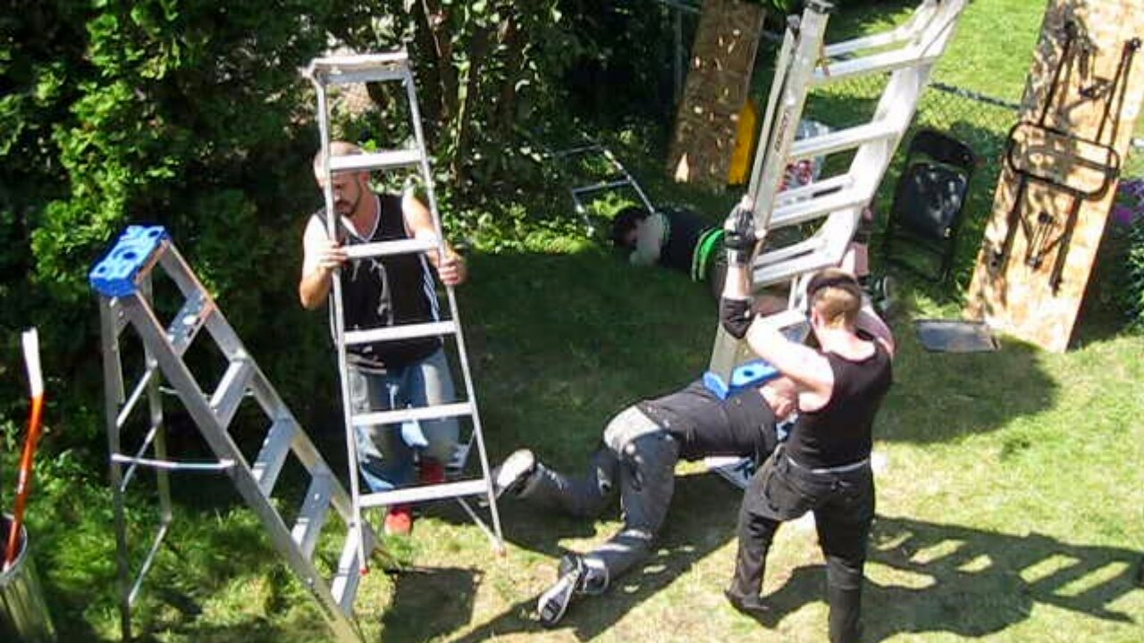 Ladder Match - S&M VS Team FTW {Tag Team Championship} CHW Backyard Wrestling