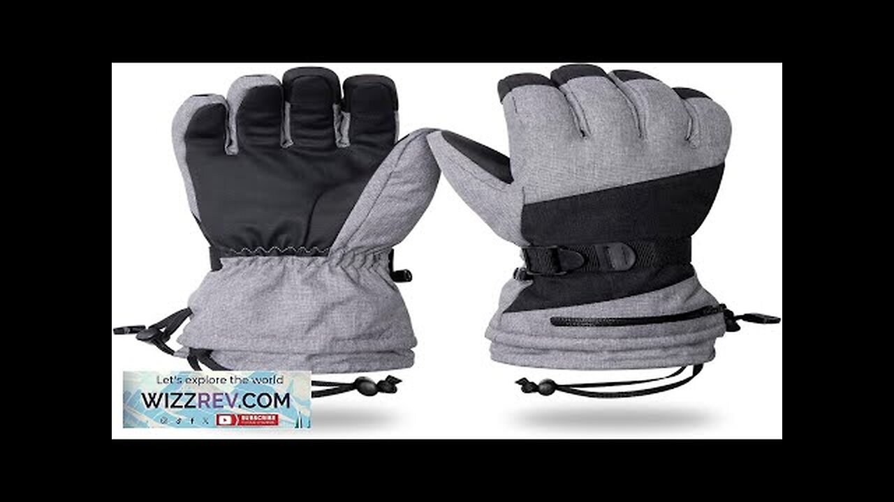 Waterproof Winter Snow Gloves for Men and Women Snowboard Gloves Review