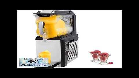 VEVOR 110V Slushy Machine 10L Margarita Frozen Drink Maker 600W Automatic Clean Review